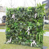 Aperturee - Aperturee Tribal Greenery Artificial Flower Wall For Wedding